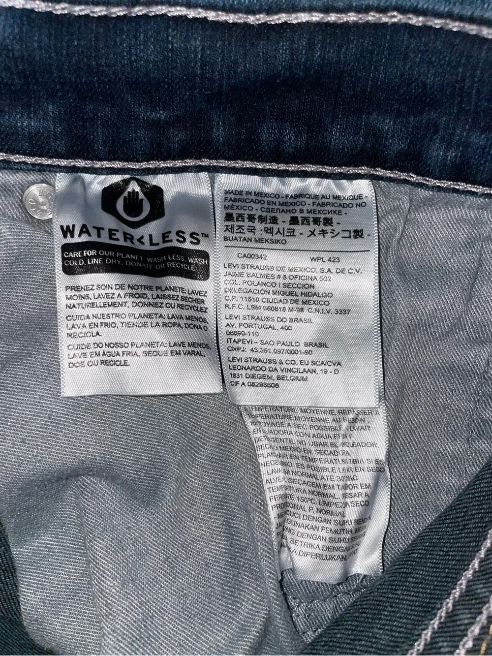 Levi's 505 Regular Fit Straight Leg Jeans Dark Wash Denim Men's Size 36x32